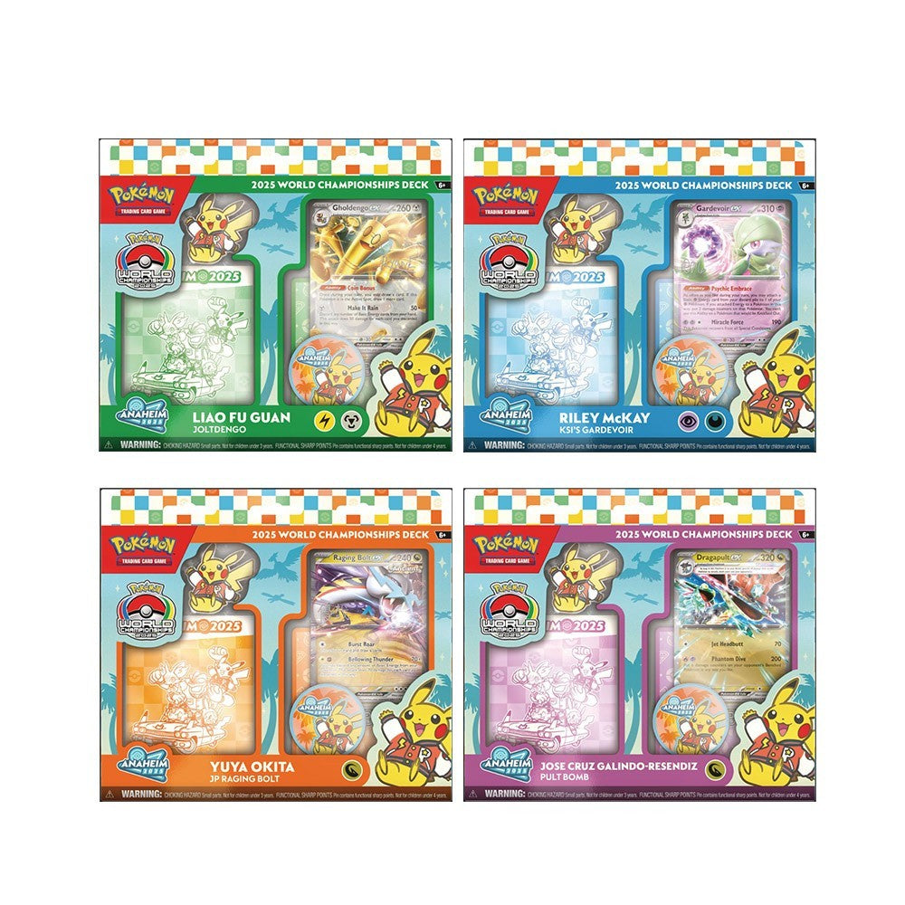 Pokemon 2025 World Championships Deck- 4 Deck Set