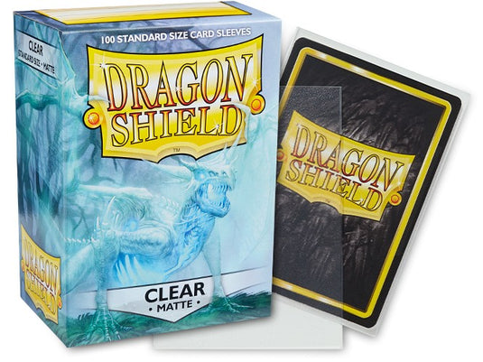 Dragon Shield Sleeves: Standard Matte - Clear 100CT - Northwest Card Company