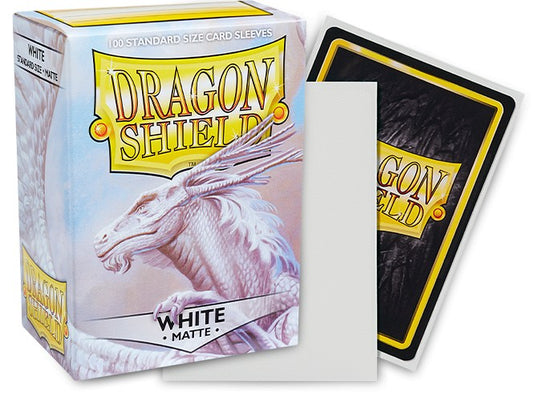 Dragon Shield Sleeves: Standard Matte - White 100CT - Northwest Card Company