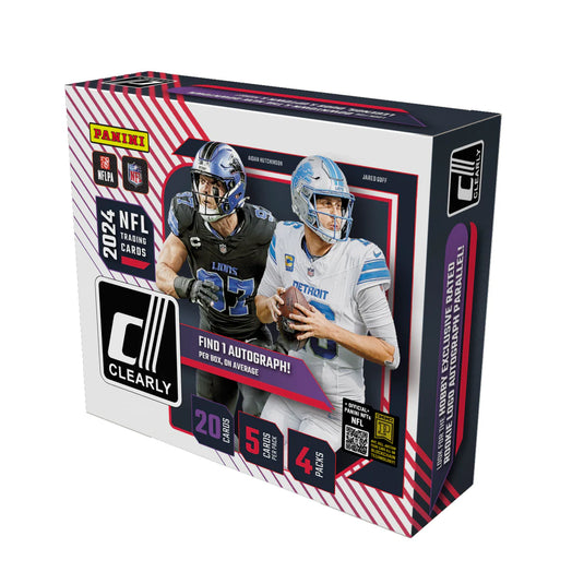 2024 Panini Clearly Donruss Football Hobby Box - Northwest Card Company