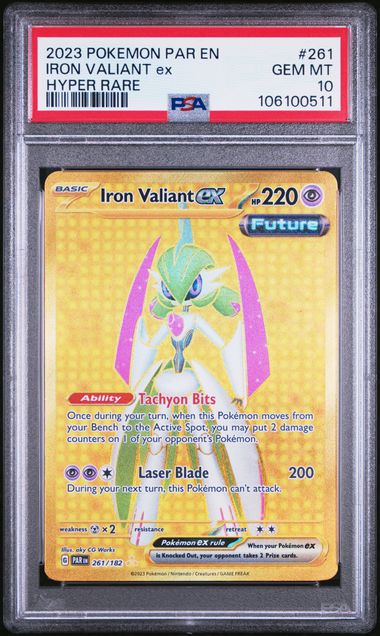 Iron Valiant ex #261 Pokemon Paradox Rift PSA 10 Iron Valiant ex #261 Pokemon Paradox Rift PSA 10