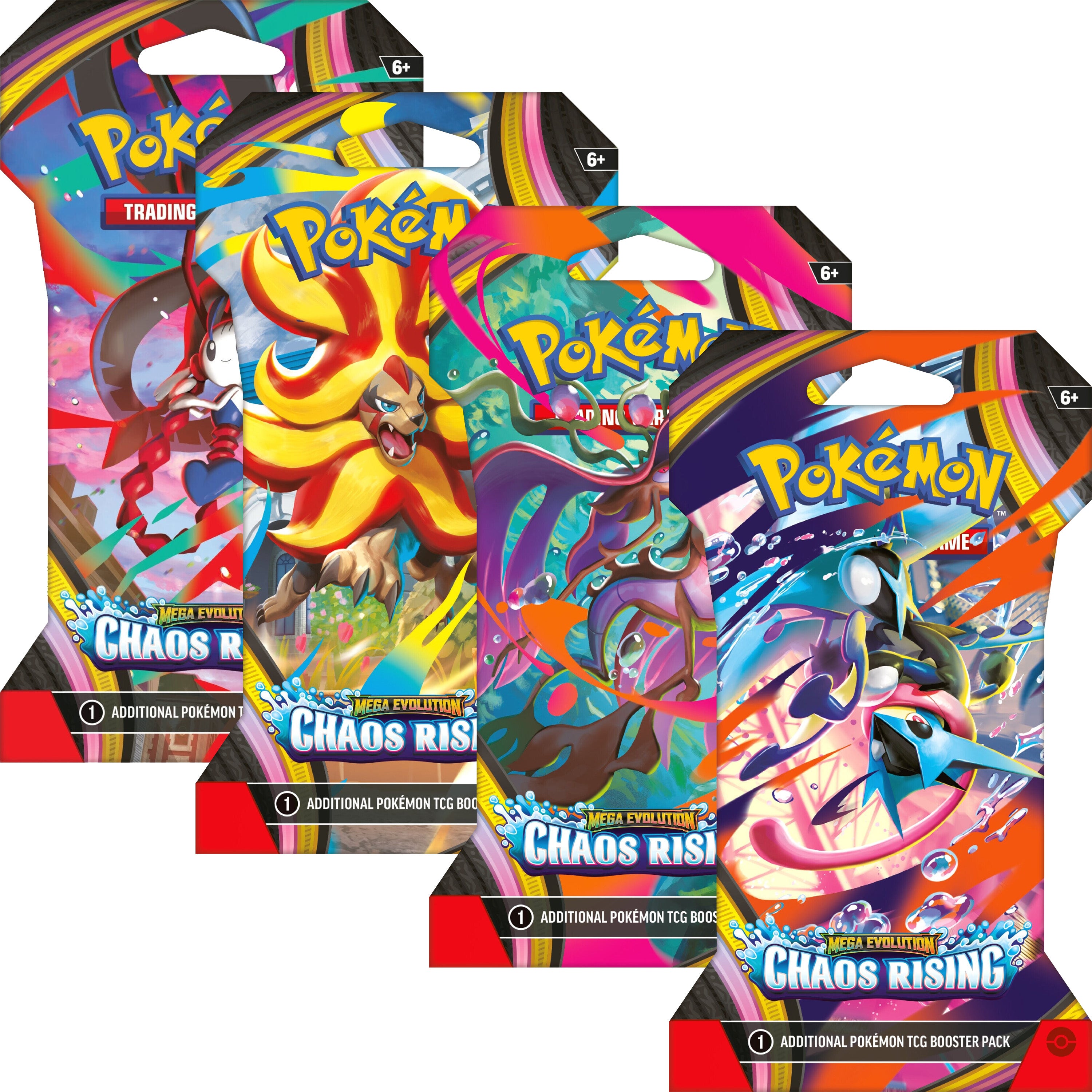 Pokemon Chaos Rising Sleeved Booster Pack (Artwork Varies)
