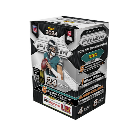 2024 Panini Prizm Football 6-Pack Hobby Blaster Box (Orange Ice Prizm) - Northwest Card Company