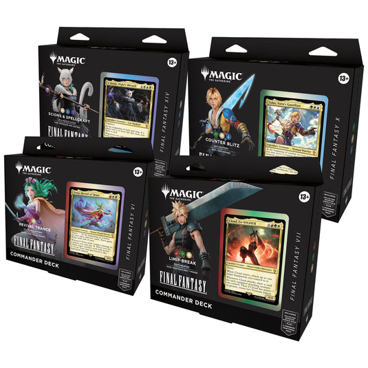 Magic: The Gathering - Final Fantasy Commander Deck (4 Deck Case) - Northwest Card Company