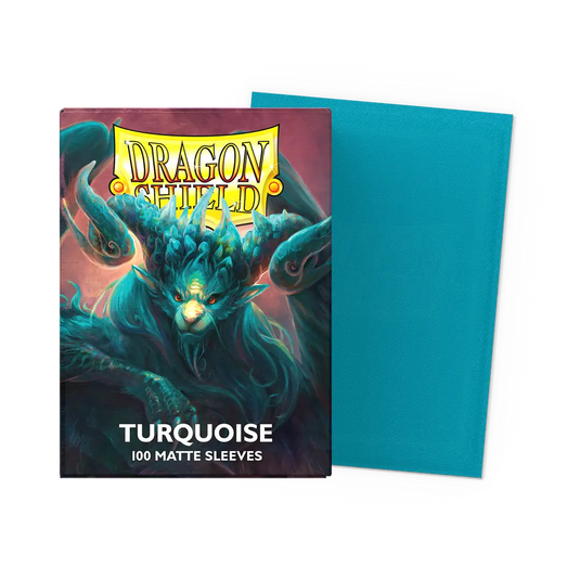Dragon Shield Sleeves: Standard Matte - Turquoise 100CT - Northwest Card Company