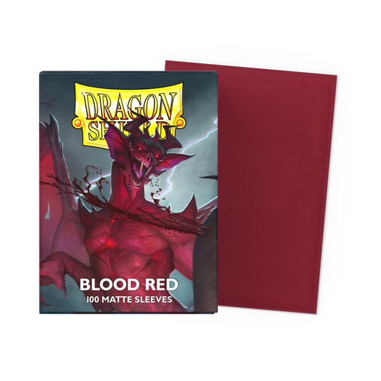 Dragon Shield Sleeves: Standard Matte - Blood Red 100CT - Northwest Card Company