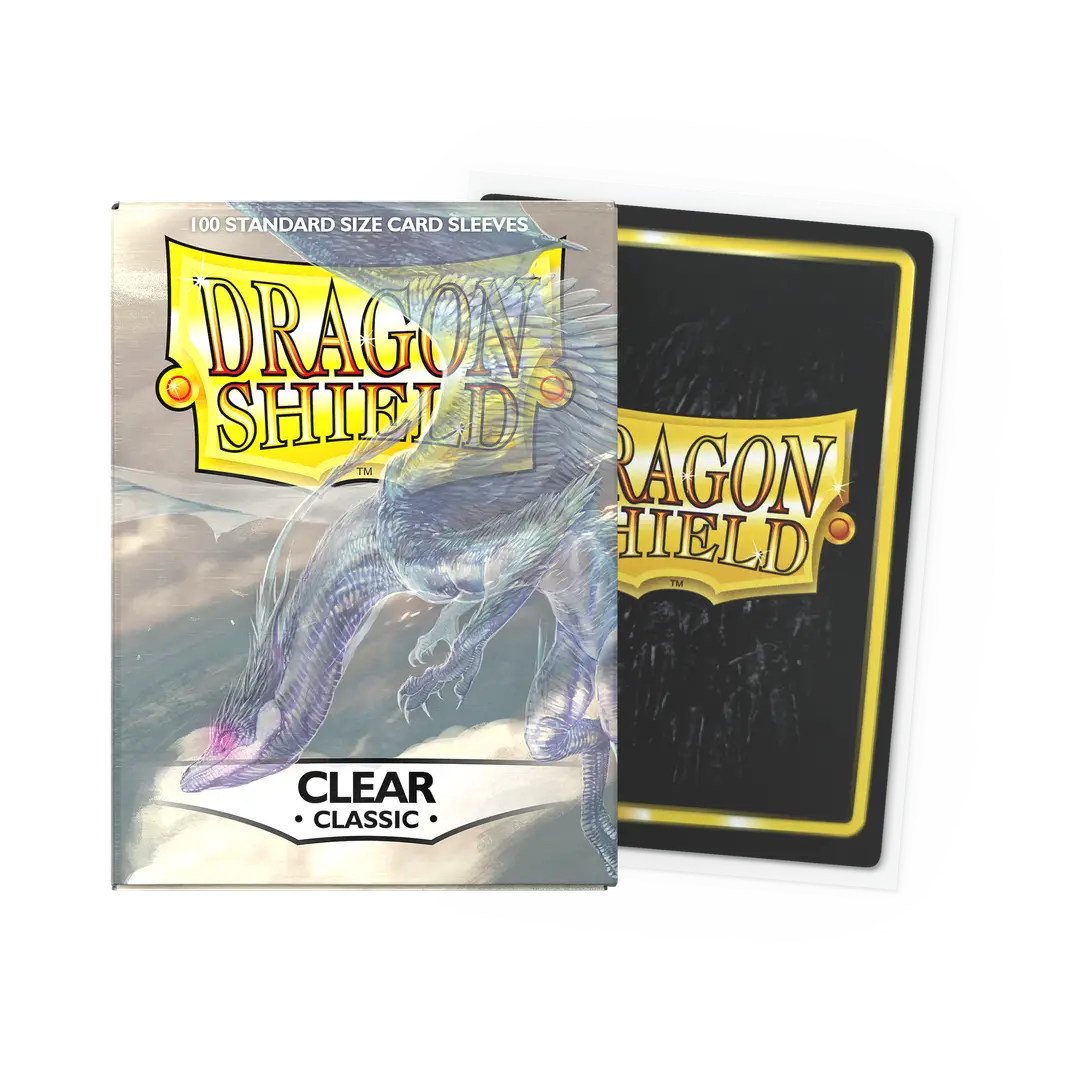 Dragon Shield Sleeves: Standard Classic - Clear 100CT Dragon Shield Sleeves: Standard Classic - Clear 100CT