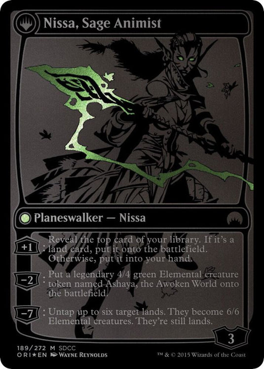 Nissa, Vastwood Seer (SDCC 2015 Exclusive) (Back)