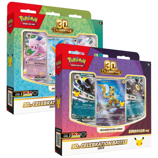 Pokemon 30th Celebration Battle Deck- Set of 2