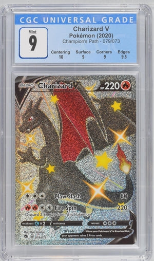 2020 CHARIZARD V CHAMPIONS PATH SECRET RARE CGC 9