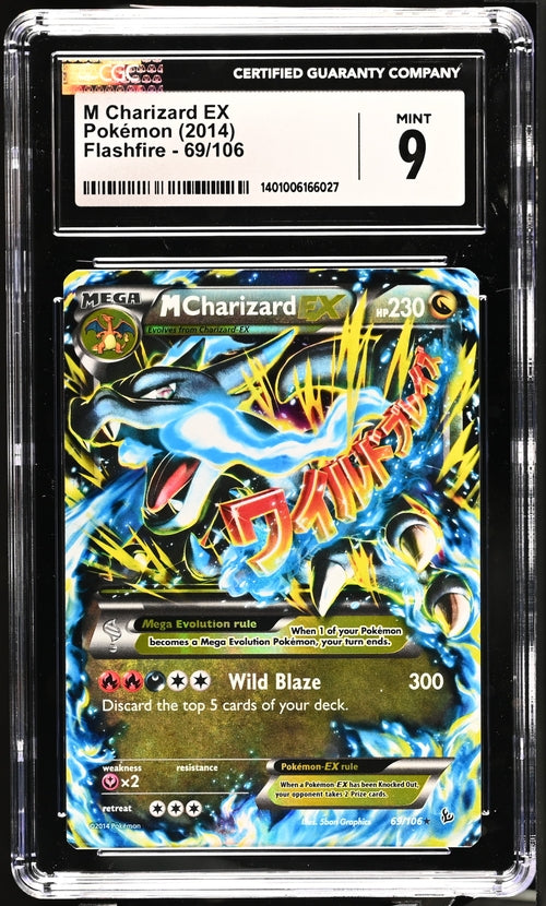2014 M CHARIZARD EX HOLO FLASHFIRE CGC 9