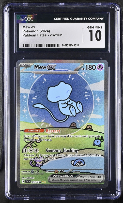 Load image into Gallery viewer, 2024 Pokemon Paldean Fates Bubble Mew 232 CGC 10
