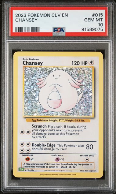 2023 Chansey Classic Collection Chansey 015 PSA 10