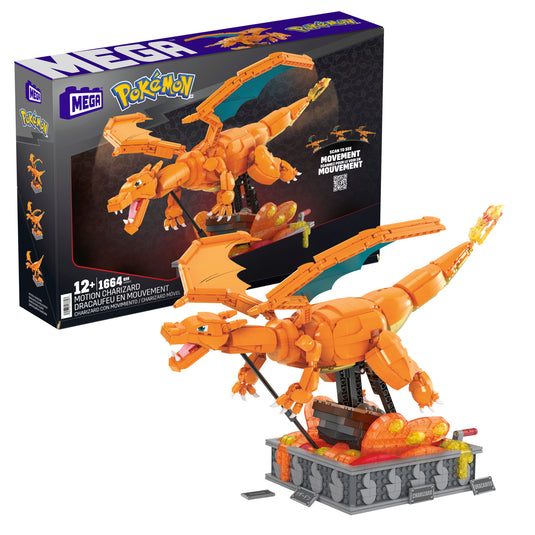 MEGA Pokemon Charizard Building Kit with Motion - Northwest Card Company