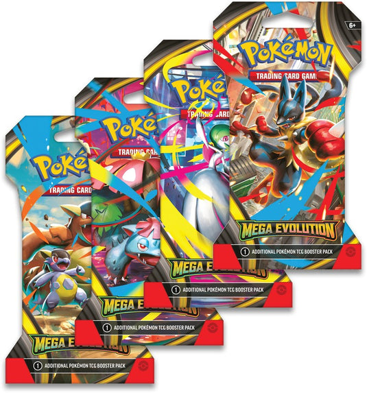 Pokemon Mega Evolution ME1 Sleeved Booster (Random Art) Pokemon Mega Evolution ME1 Sleeved Booster (Random Art)