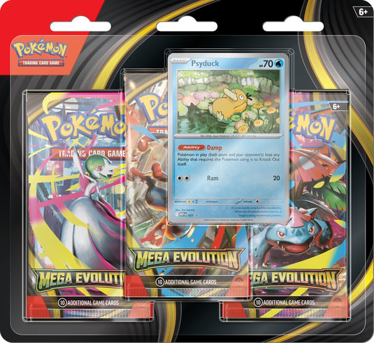 Pokemon Mega Evolution ME1 3-Pack Blister (Random Art) - Preorder Ships 9/26 - Northwest Card Company