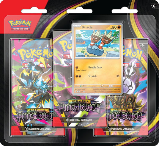 Pokemon Mega Evolution ME5 Pitch Black 3 Pack Blister