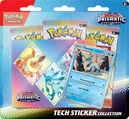 Pokemon Prismatic Evolutions Tech Sticker Collection (Artwork Varies) - Northwest Card Company