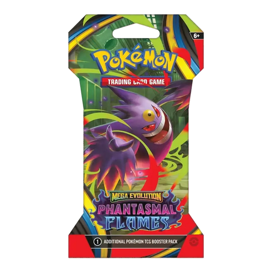 pokemon gengar booster pack Pokemon ME02 Phantasmal Flames Sleeved Booster (Artwork Varies)