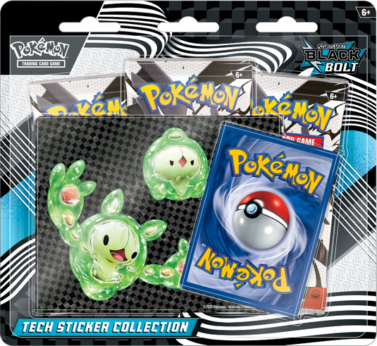 Pokemon Black Bolt Tech Sticker Collection Pack - Northwest Card Company