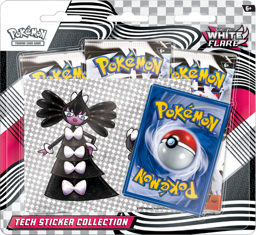 Pokemon White Flare Tech Sticker Collection Pack - Northwest Card Company