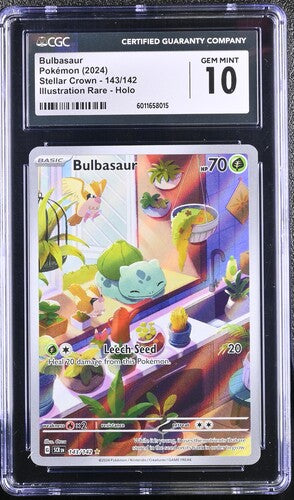 2024 Pokemon Stellar Crown Bulbasaur 143 CGC 10