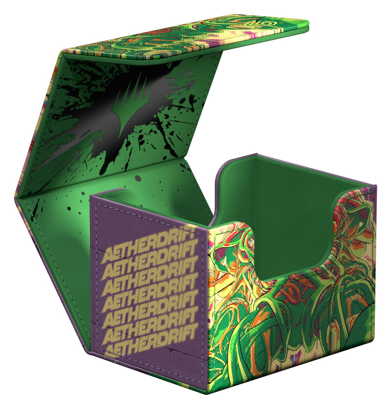 Load image into Gallery viewer, Sidewinder Deck Box 100+ Xenoskin Magic: The Gathering - Aetherdrift - Pyrewood Gearhulk
