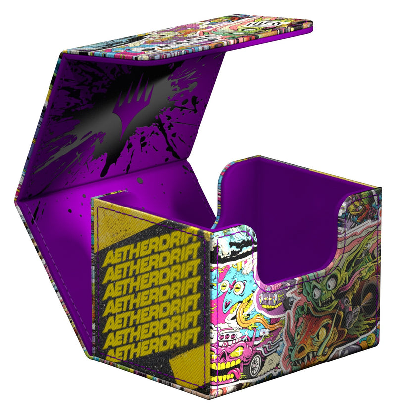 Load image into Gallery viewer, Sidewinder Deck Box 100+ Xenoskin Magic: The Gathering - Aetherdrift - Revved-Up Racers
