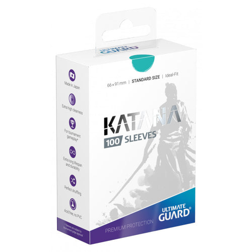 Ultimate Guard Sleeves Katana Turquoise 100-Count - Northwest Card Company