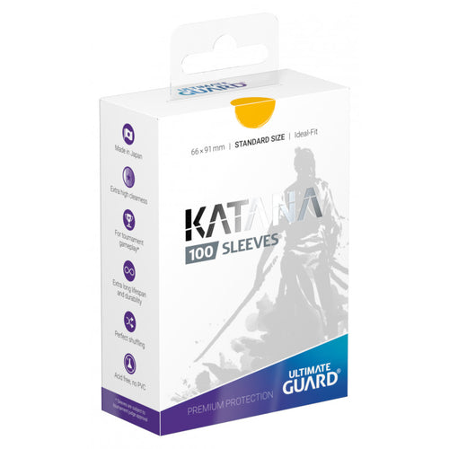 Ultimate Guard Sleeves Katana Yellow 100-Count - Northwest Card Company