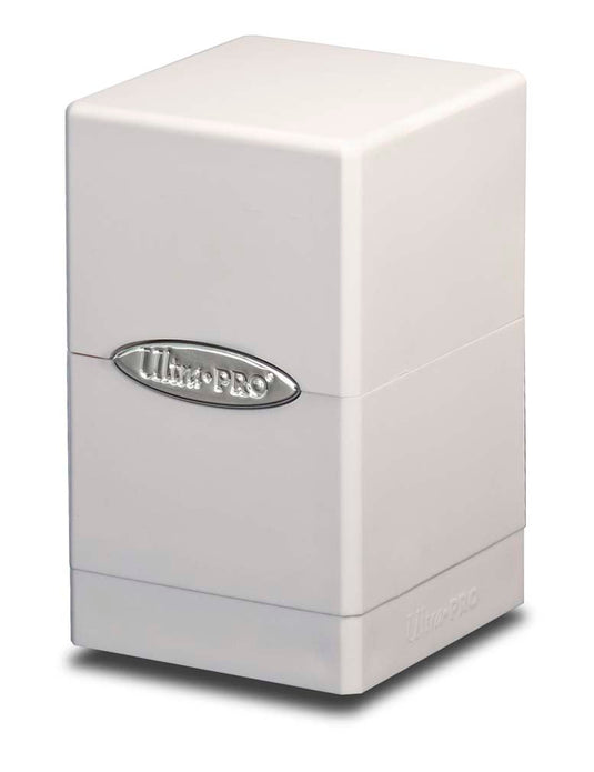 Ultra Pro Deck Box: Satin Tower - White - Northwest Card Company