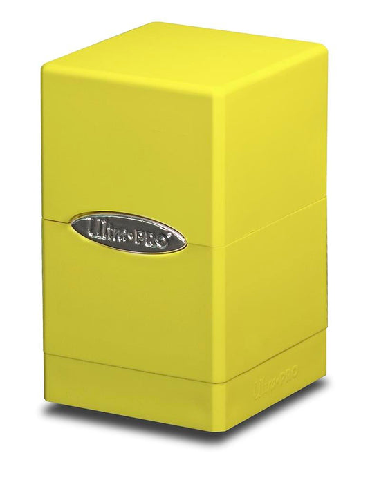 Ultra Pro Deck Box: Satin Tower - Yellow - Northwest Card Company