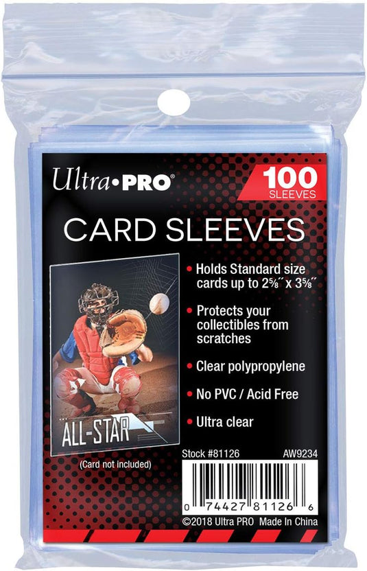 Ultra Pro Standard 2.5 x 3.5" Soft Sleeves (Penny Sleeves) 100ct - Northwest Card Company