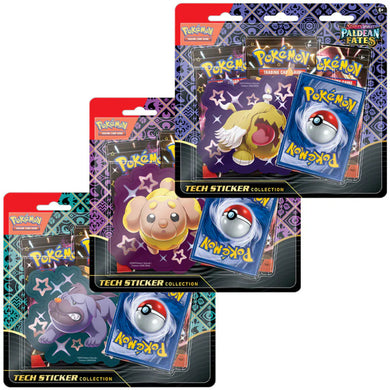 Pokemon Paldean Fates Tech Sticker- 1 Random Blister (Artwork Varies)