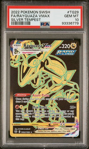 2022 Pokmeon Silver Tempest Rayquaza VMAX TG29 PSA 10