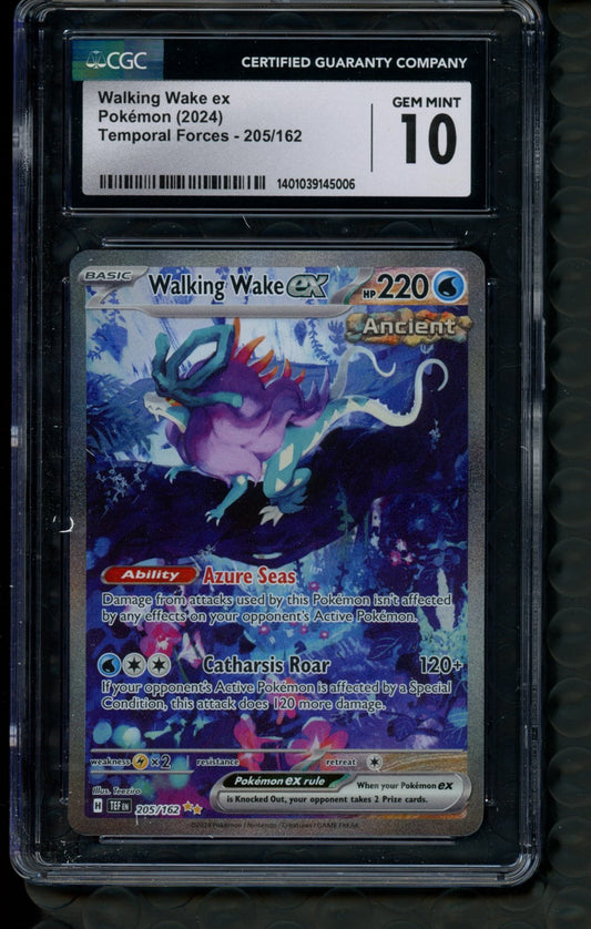 CGC 10 - Walking Wake EX 205/162 - Temporal Forces SIR - Northwest Card Company