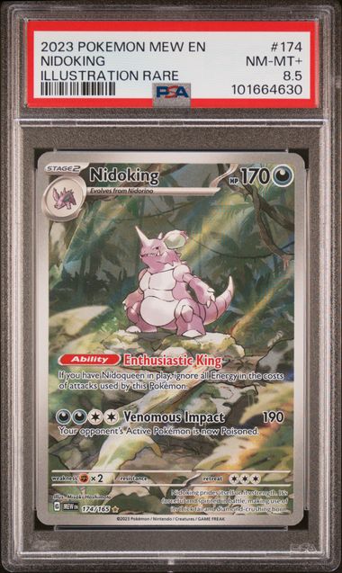 Load image into Gallery viewer, 2023 Pokemon 151 Nidoking 174 PSA 8.5
