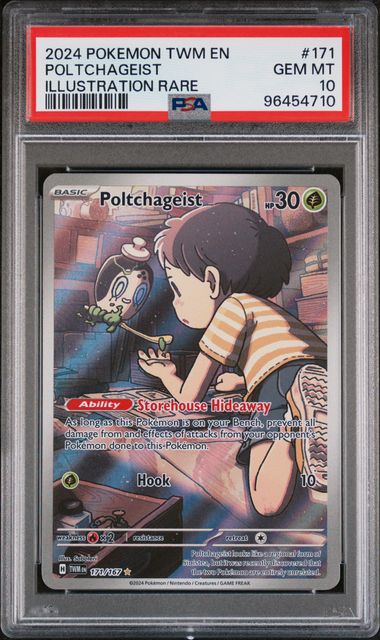 Load image into Gallery viewer, 2024 Pokemon Twilight Masquerade Poltchageist 171 PSA 10
