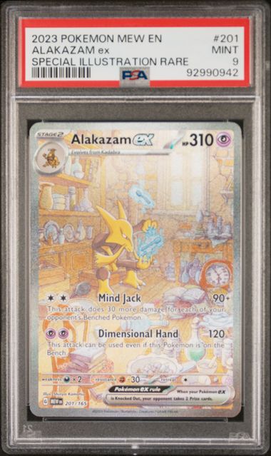 2023 Pokemon 151 Alakazam 201 PSA 9