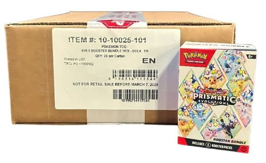 Pokemon Prismatic Evolutions Booster Bundle Sealed Case Pokemon Prismatic Evolutions Booster Bundle Sealed Case