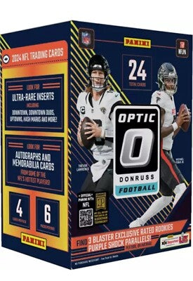 2024 Panini Donruss Optic NFL Trading Card Box Blaster (Purple Shock) - Northwest Card Company